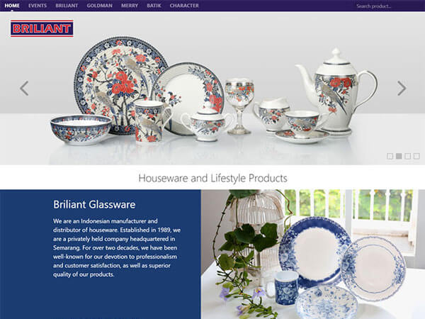 Briliant.glass - An online catalogue by Pixel Studio