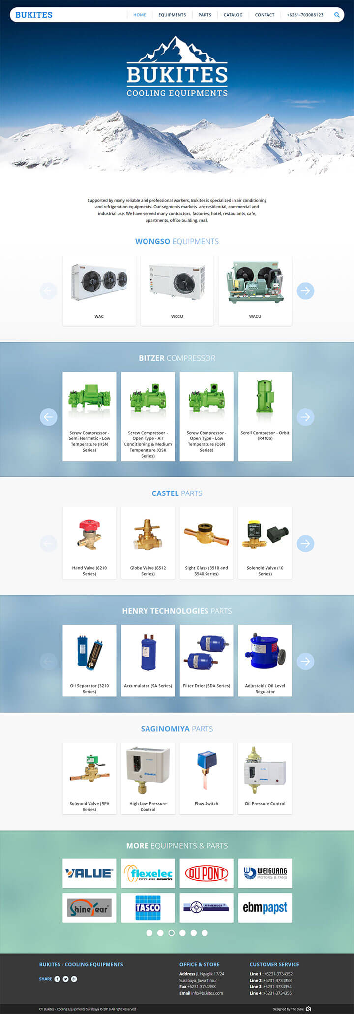 Wongso Group Website Screenshot
