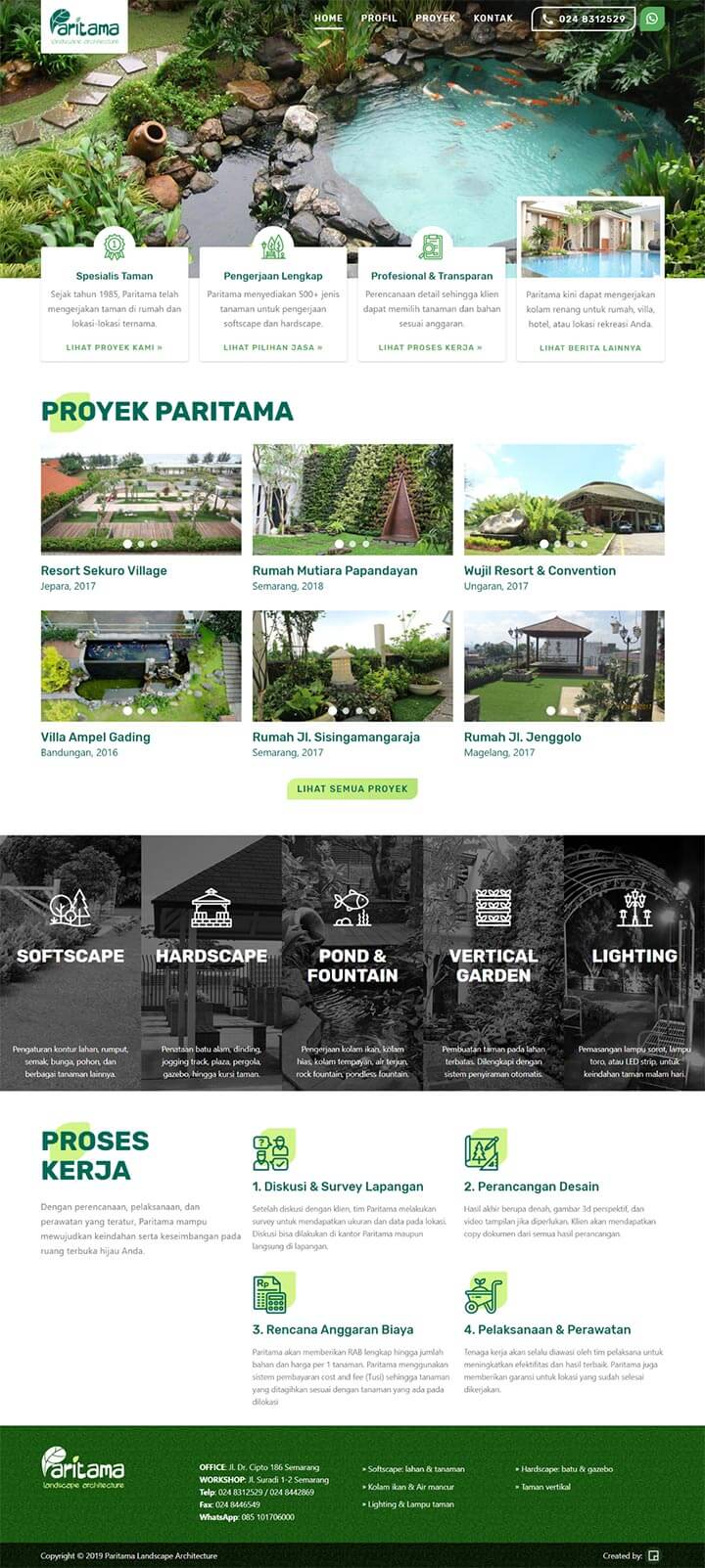 Paritama.com Screenshot | by Pixel Studio